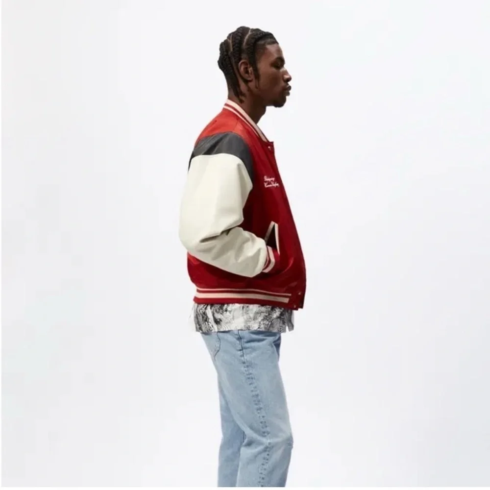 NWT ZARA X RHUIGI LIMITED EDITION LEATHER BOMBER JACKET